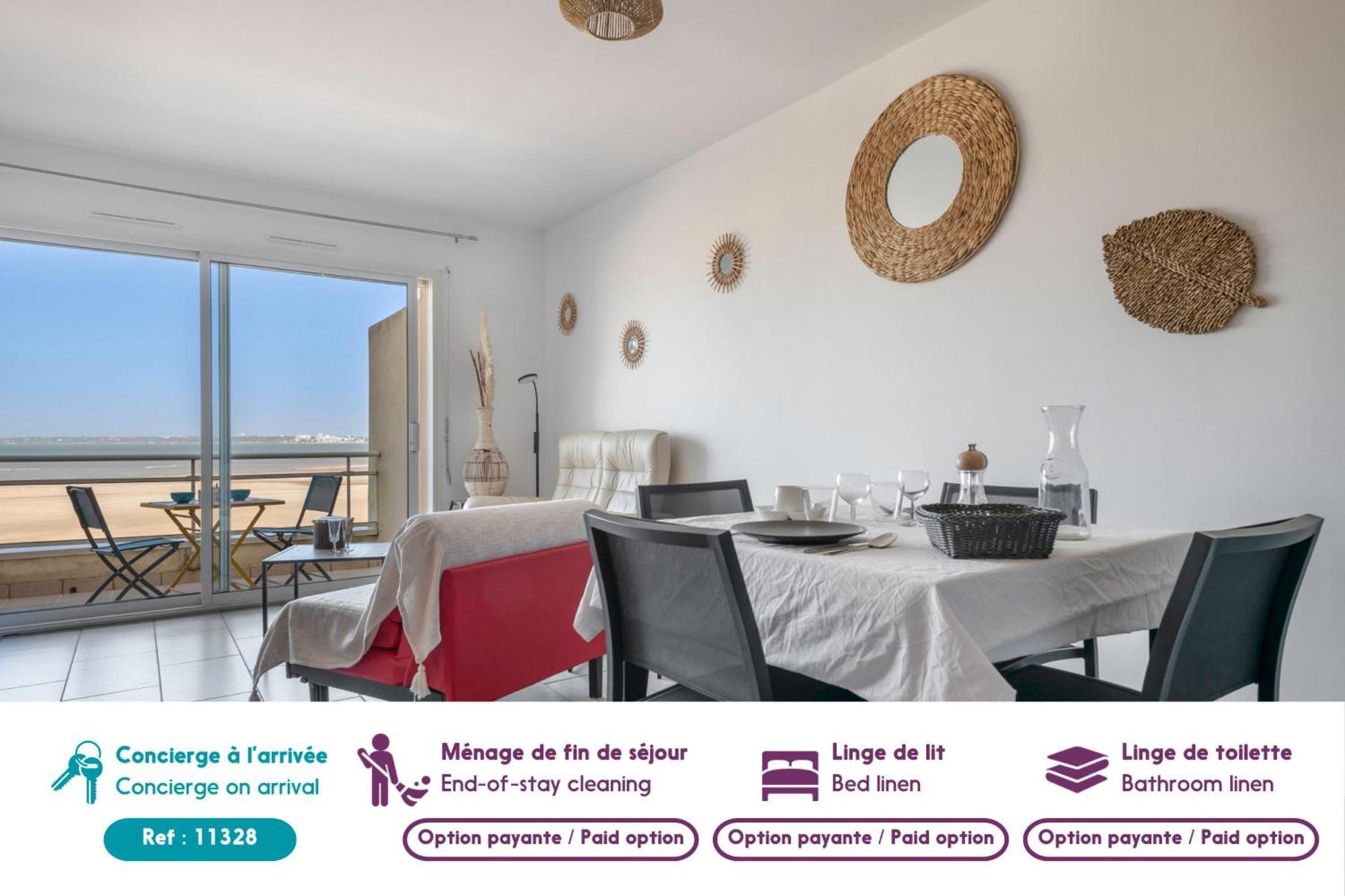 Face Mer - Bel Appartement Pour 4 Сен-Бревен-ле-Пен Экстерьер фото